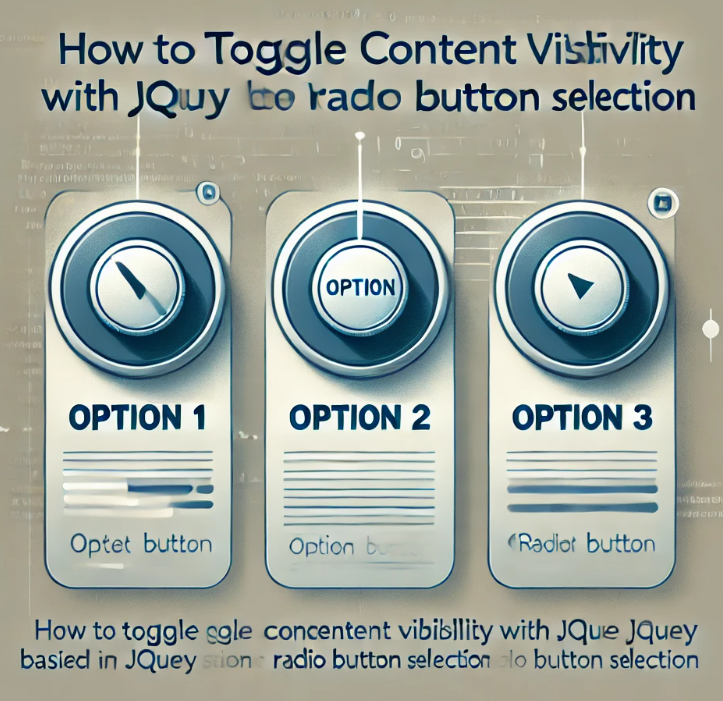 How to Toggle Content Visibility with jQuery Based on Radio Button Selection