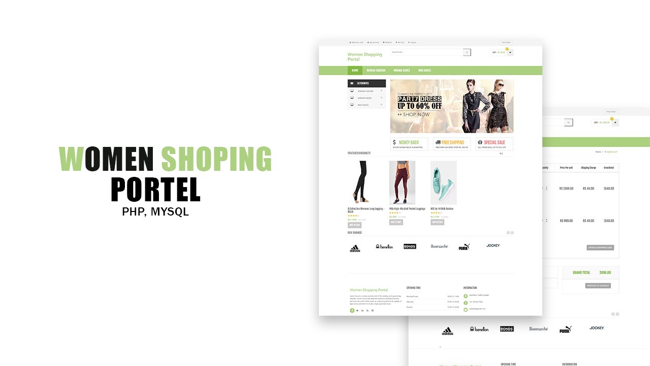Women shopping portal in php