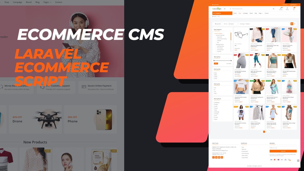 eCommerce CMS | Laravel eCommerce script