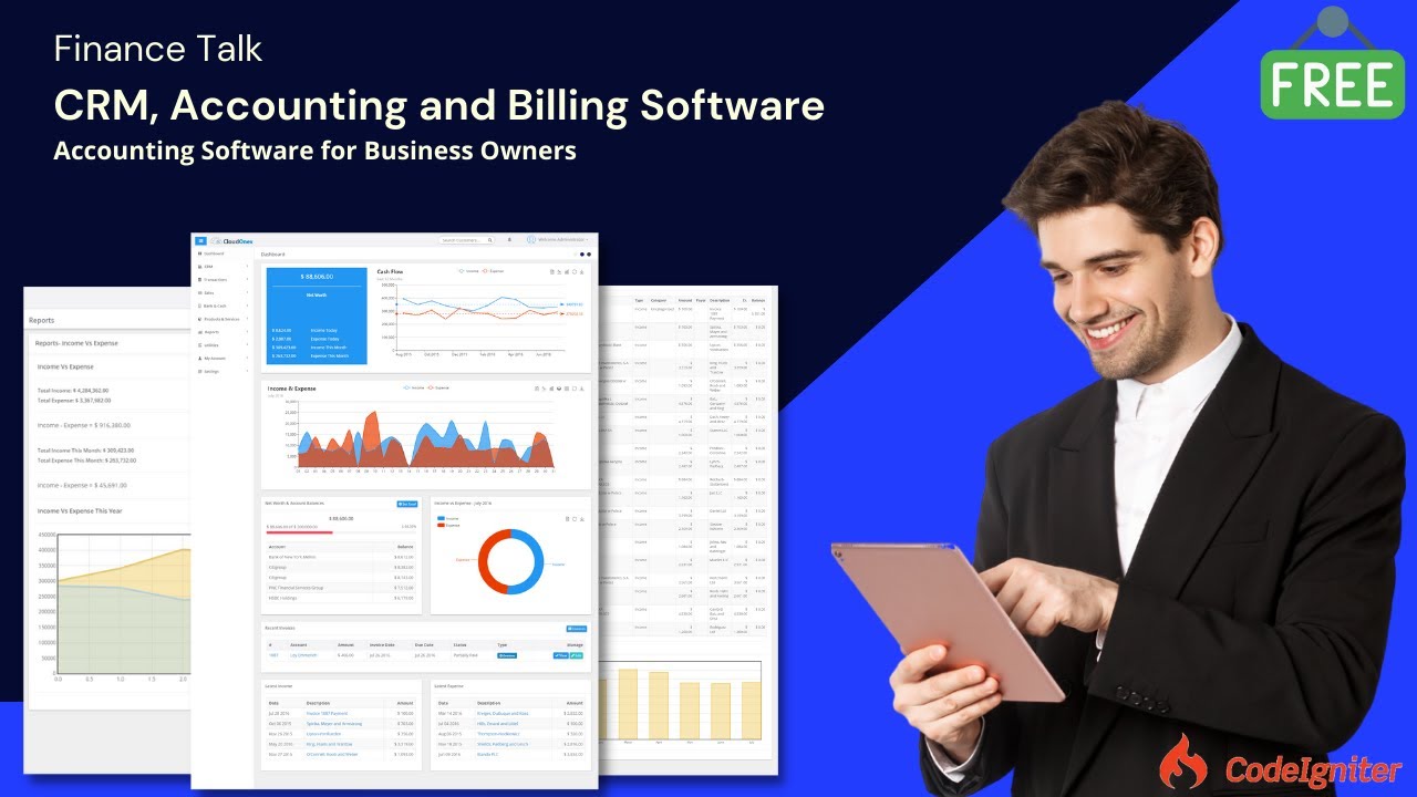 CRM, Accounting and Billing Software
